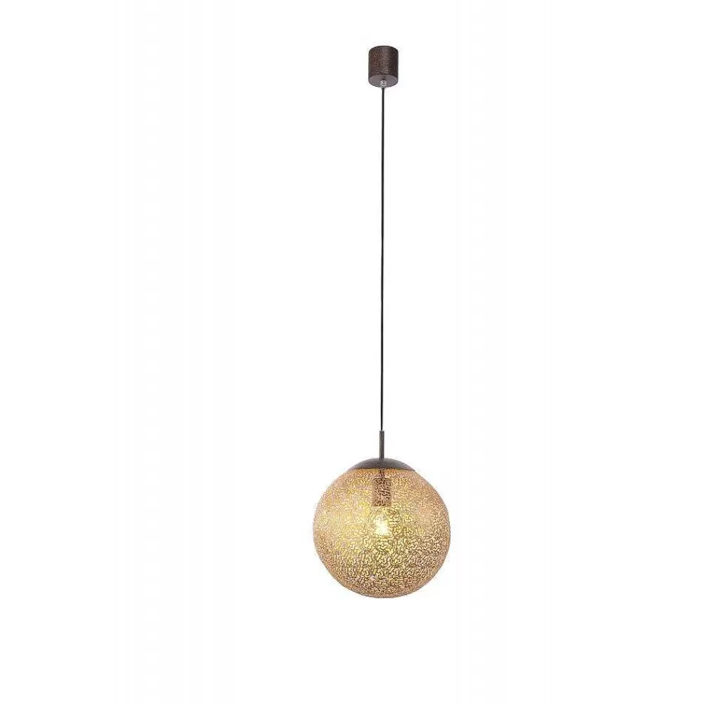 Luminaires Paul Neuhaus Suspension Paul Neuhaus Greta Rouille, 1 Lumiere