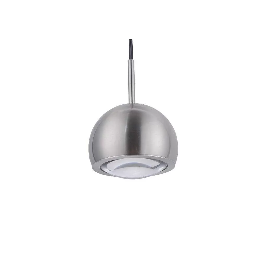 Paul Neuhaus Q-Serie Suspension Paul Neuhaus Q-Adam Led Acier Inoxydable, 1 Lumiere, Telecommandes, Changeur De Couleurs