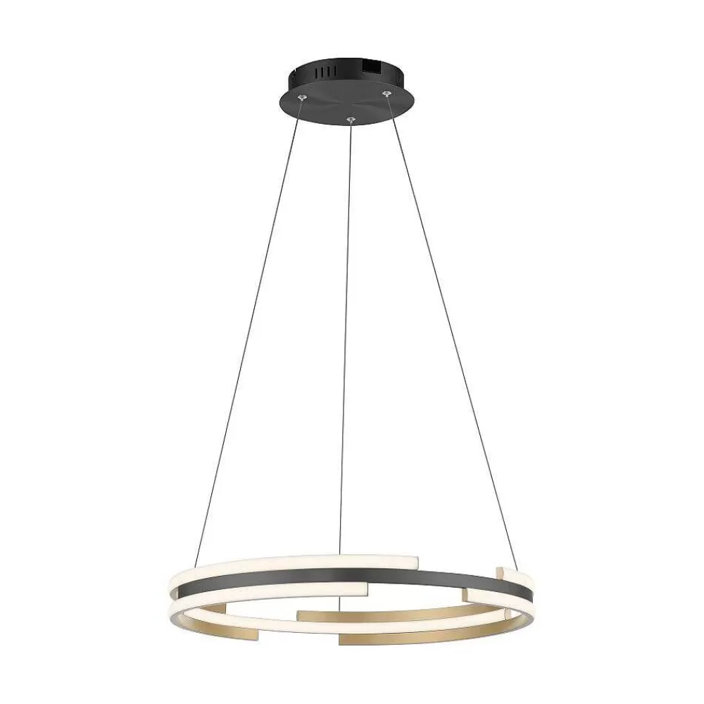 Paul Neuhaus Q-Serie Suspension Paul Neuhaus Q-Beluga Led Or, 1 Lumiere, Telecommandes