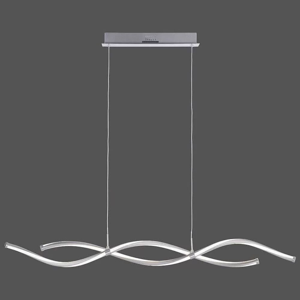 Paul Neuhaus Q-Serie Suspension Paul Neuhaus Q-Malina Led Nickel Mat, 2 Lumieres, Telecommandes