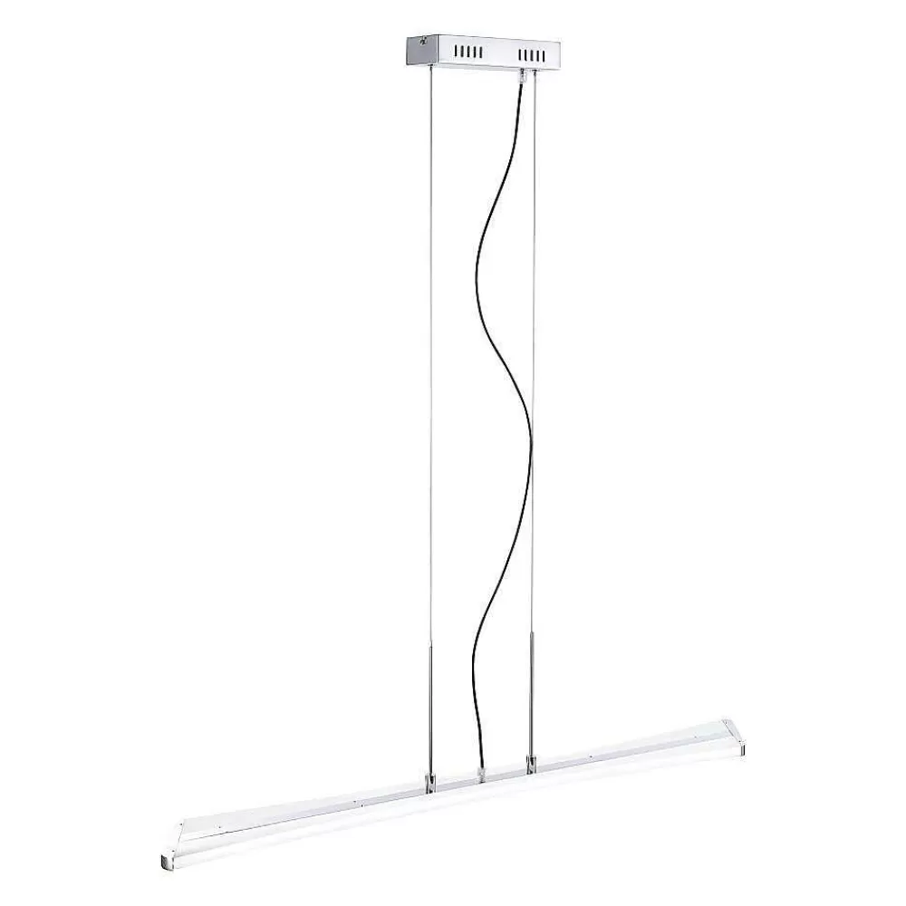 Paul Neuhaus Q-Serie Suspension Paul Neuhaus Q-Riller Led Chrome, 14 Lumieres, Telecommandes, Changeur De Couleurs