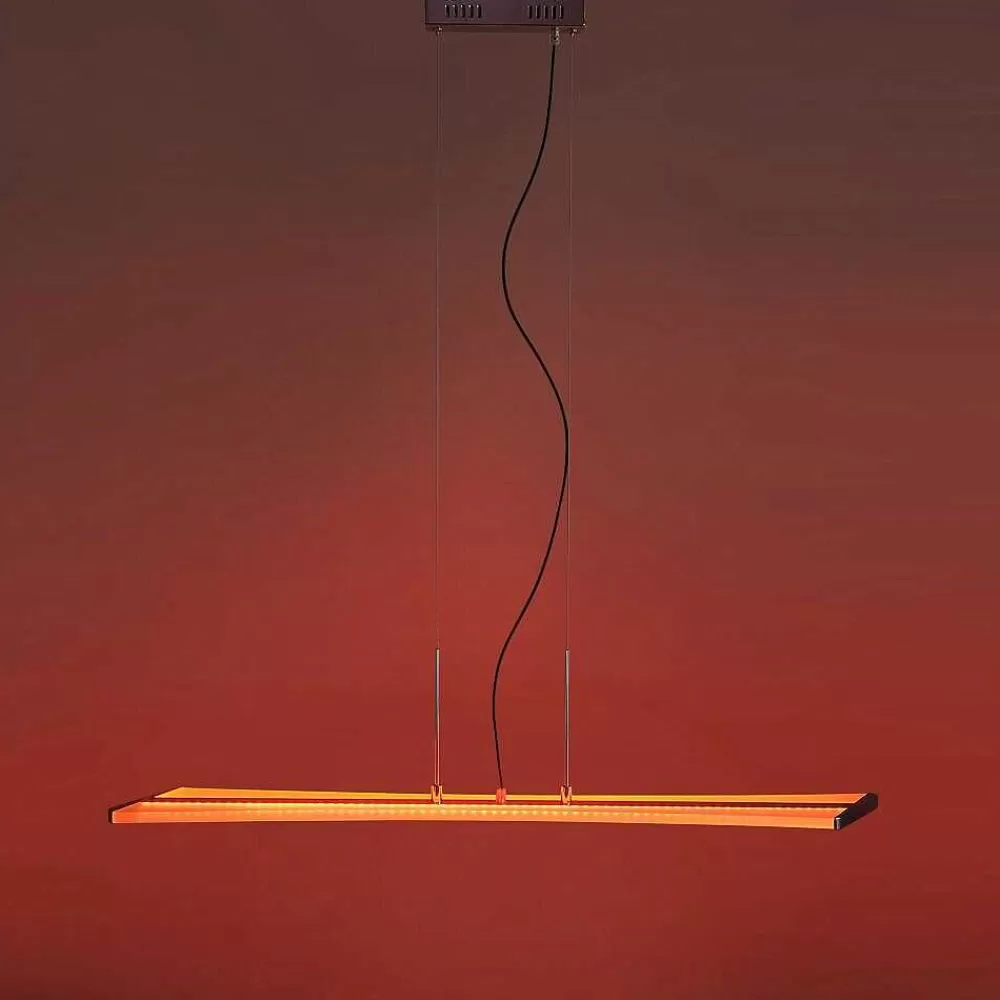 Paul Neuhaus Q-Serie Suspension Paul Neuhaus Q-Riller Led Chrome, 14 Lumieres, Telecommandes, Changeur De Couleurs