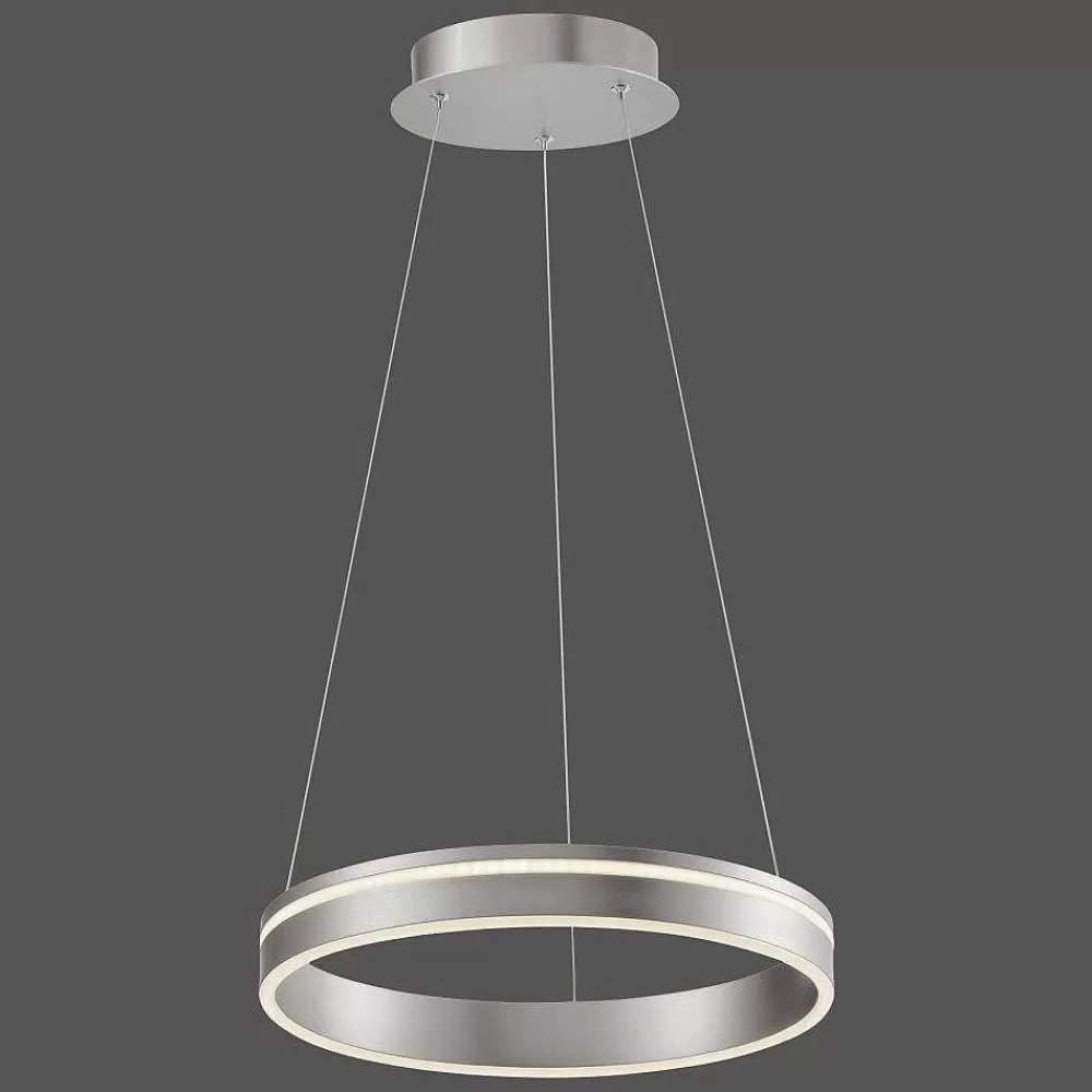 Paul Neuhaus Q-Serie Suspension Paul Neuhaus Q-Vito Led Acier Inoxydable, 1 Lumiere, Telecommandes