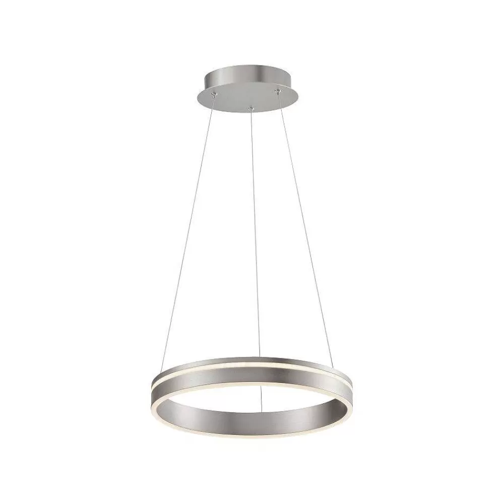 Paul Neuhaus Q-Serie Suspension Paul Neuhaus Q-Vito Led Acier Inoxydable, 1 Lumiere, Telecommandes
