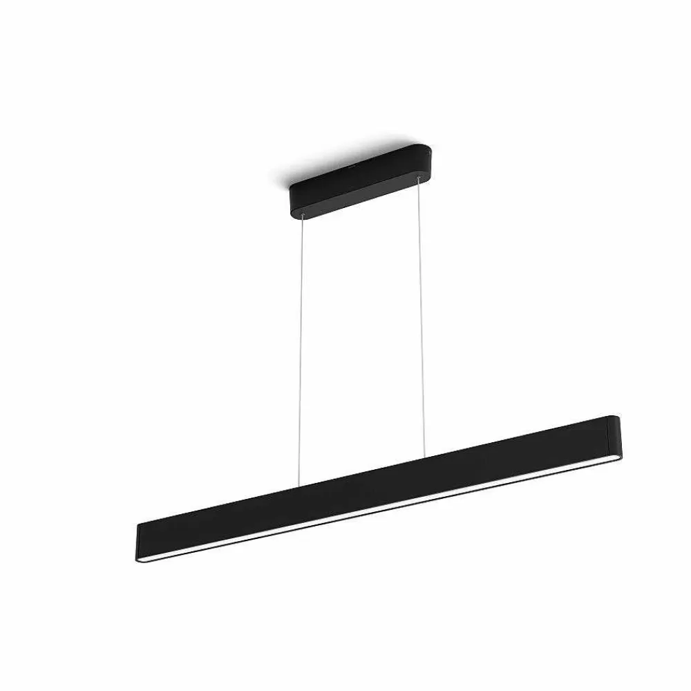 Luminaires Philips Suspension Philips Hue White & Color Ambiance Ensis Led Noir, 2 Lumieres, Changeur De Couleurs