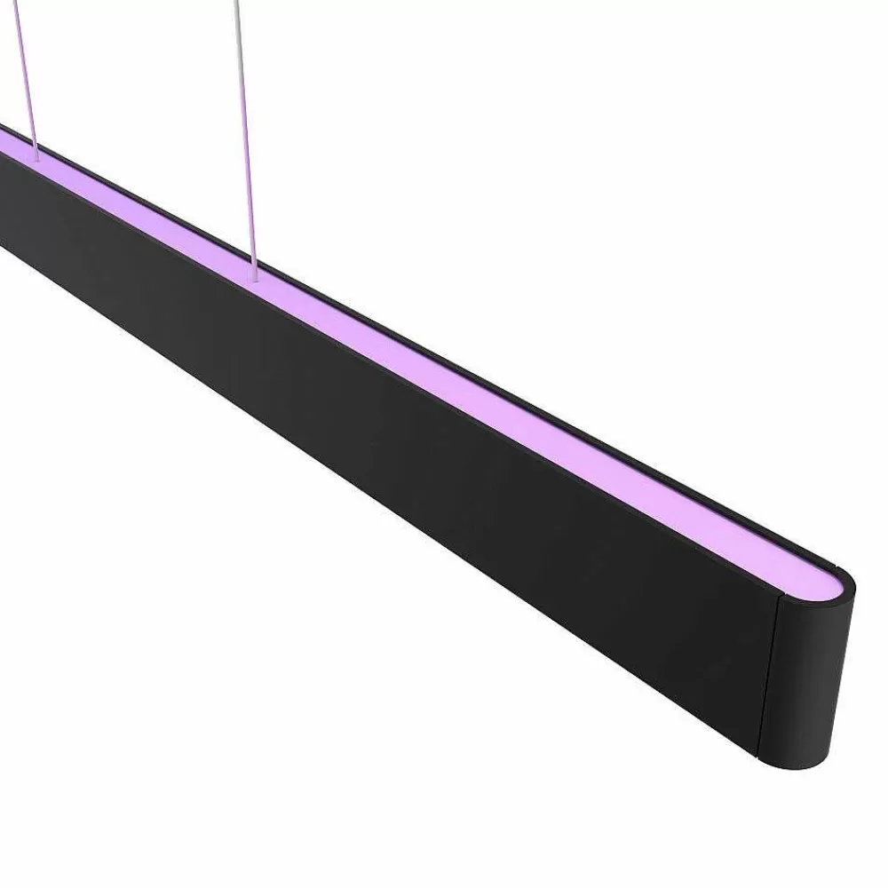 Luminaires Philips Suspension Philips Hue White & Color Ambiance Ensis Led Noir, 2 Lumieres, Changeur De Couleurs