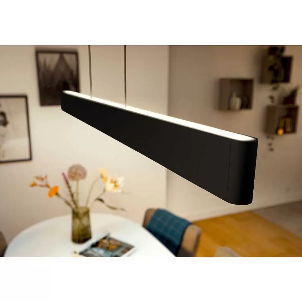 Luminaires Philips Suspension Philips Hue White & Color Ambiance Ensis Led Noir, 2 Lumieres, Changeur De Couleurs