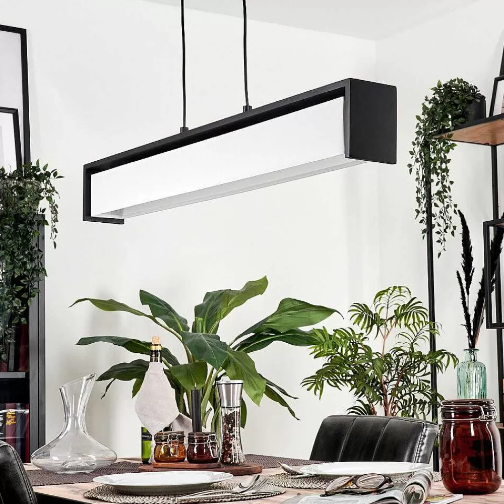 hofstein Suspension Siders Led Noir, 1 Lumiere, Changeur De Couleurs