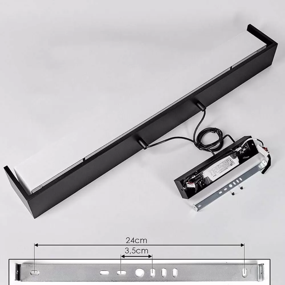hofstein Suspension Siders Led Noir, 1 Lumiere, Changeur De Couleurs