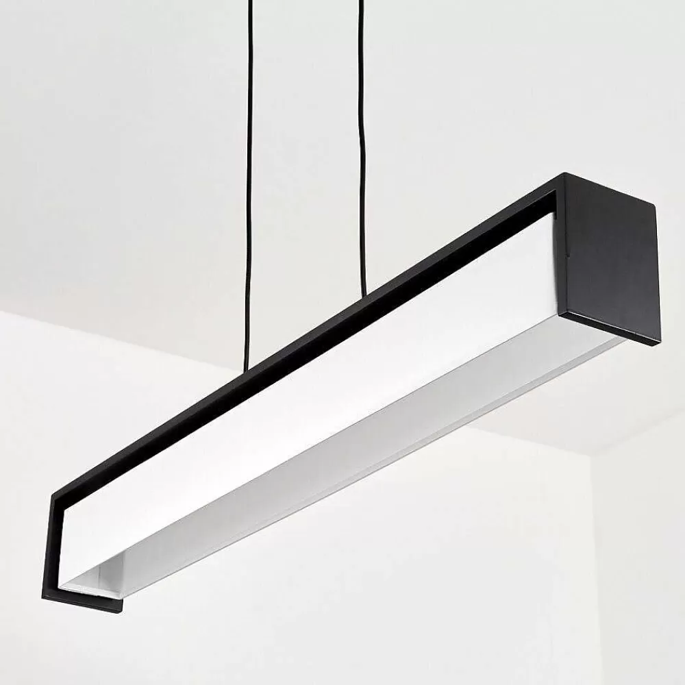 hofstein Suspension Siders Led Noir, 1 Lumiere, Changeur De Couleurs