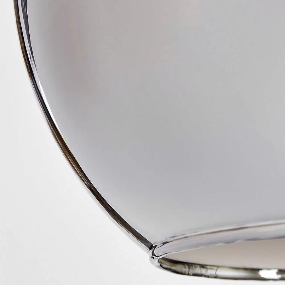 hofstein Suspension Verre 15 Cm, 20 Cm, 25 Cm, 30Cm Koyoto Chrome, Fume, 5 Lumieres