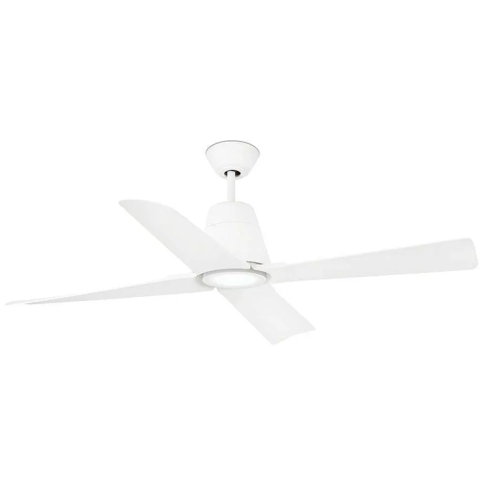 Luminaires Faro Barcelona Ventilateur De Plafond Faro Barcelona Typhoon Blanc, 1 Lumiere