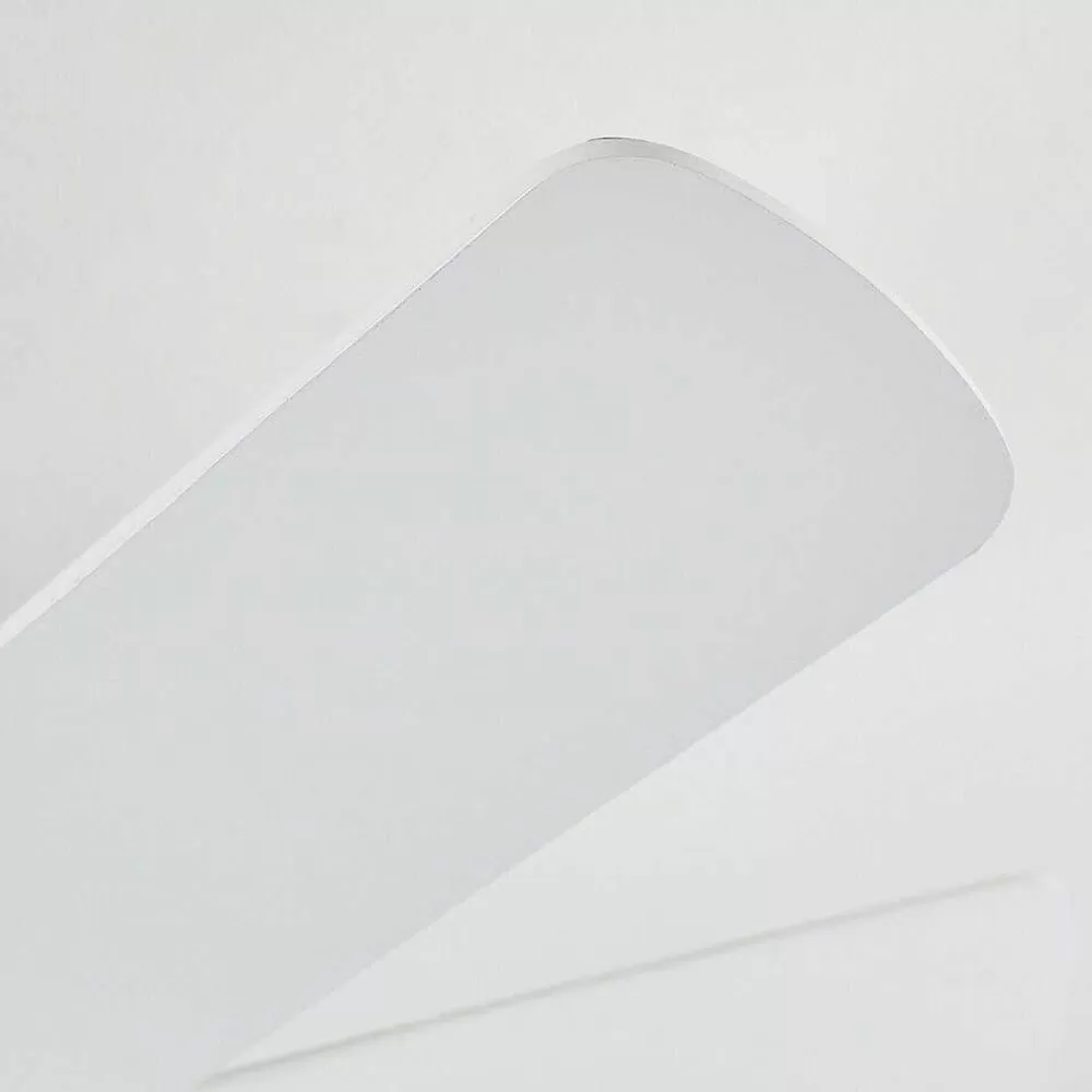 hofstein Ventilateur De Plafond Trillo Gris, Nickel Mat, Blanc, 1 Lumiere