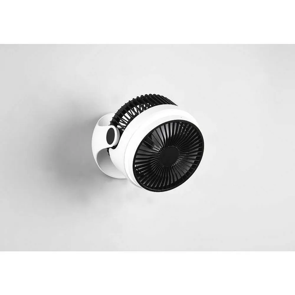 Luminaires Reality Ventilateur De Table Reality Tempest Led Blanc, 1 Lumiere