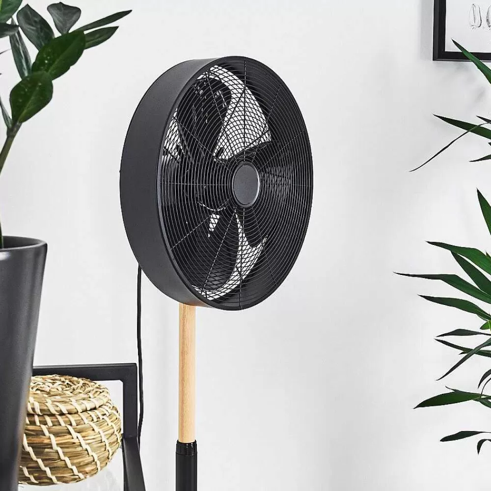 hofstein Ventilateur Markham Bois Clair, Noir