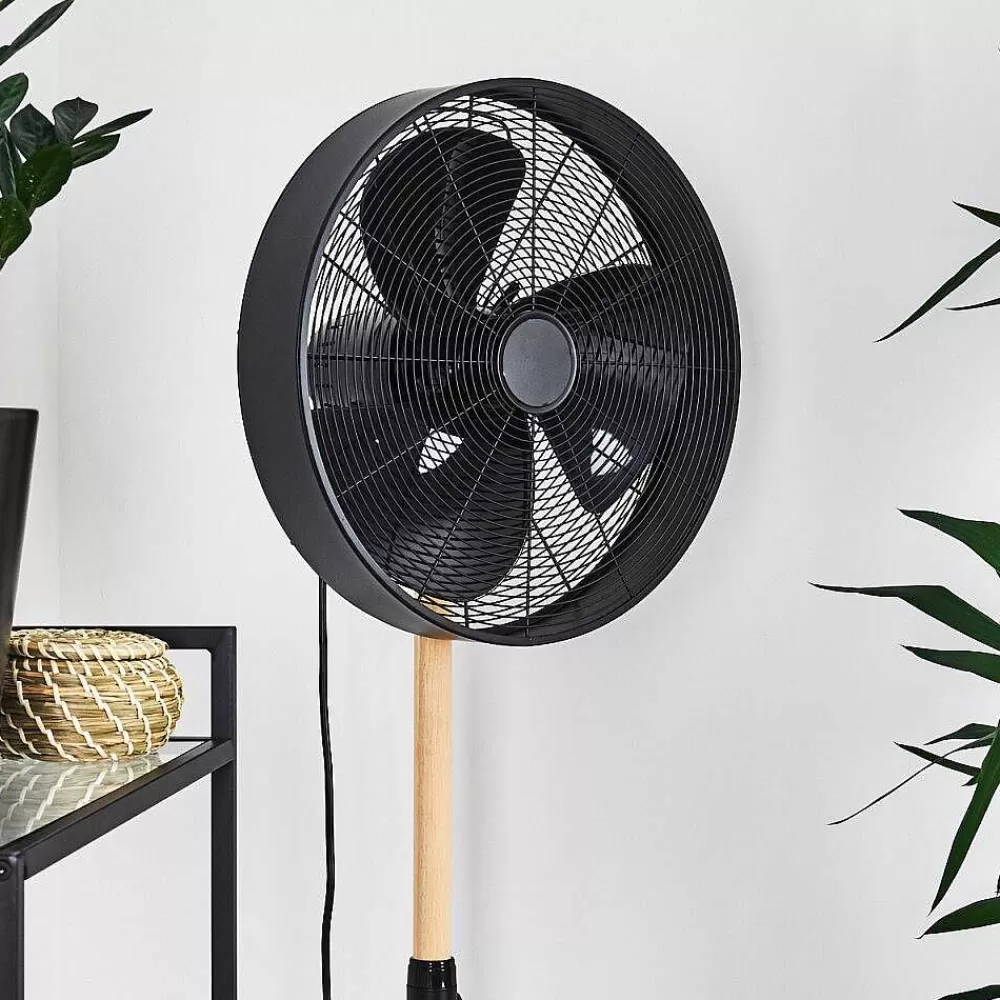 hofstein Ventilateur Markham Bois Clair, Noir