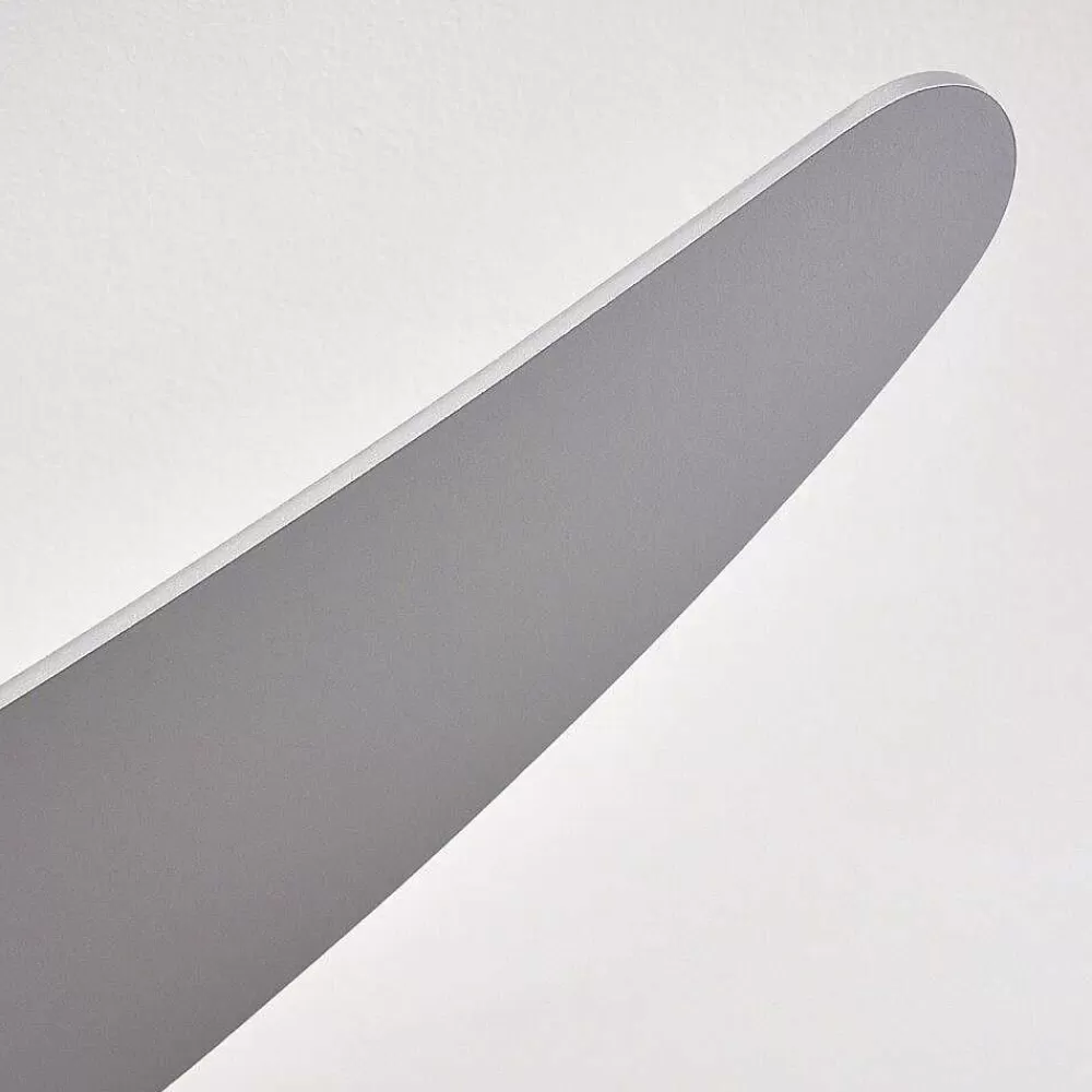 hofstein Ventilateurs De Plafond Morino Nickel Mat, Argente, 2 Lumieres, Telecommandes