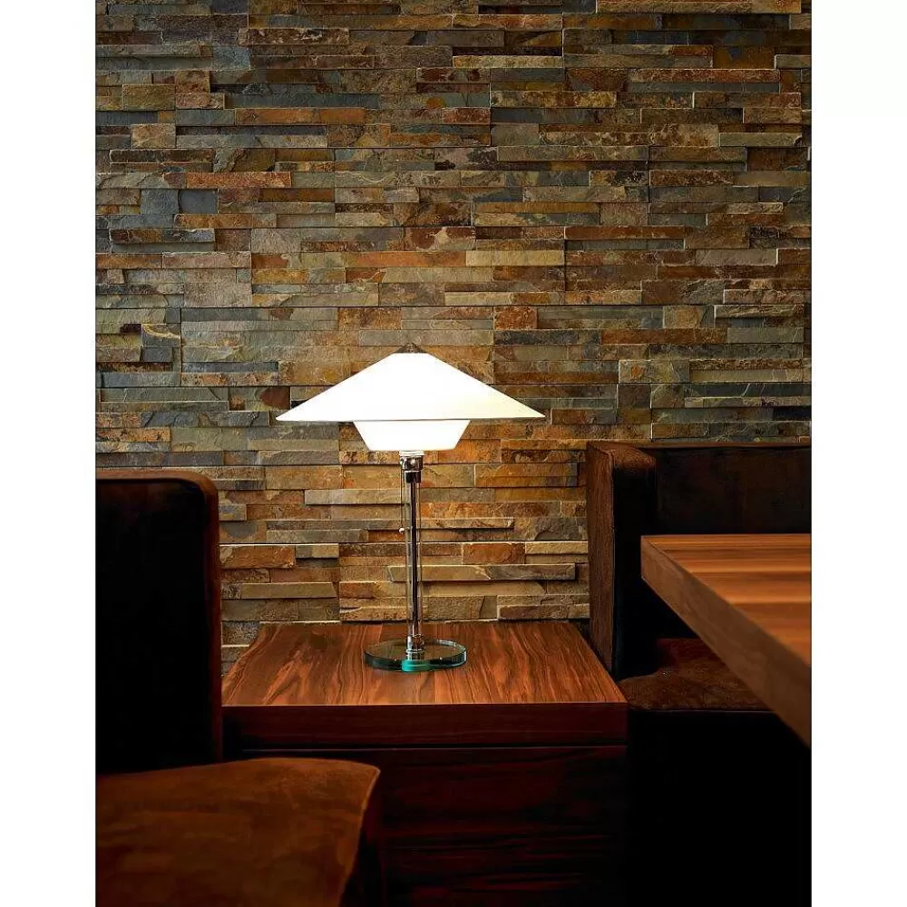 Luminaires Tecnolumen Wagenfeld 28 Tecnolumen Lampe A Poser Nickel Mat, Transparent, 1 Lumiere